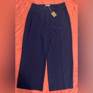 Boden Classic Navy Crepe Wide Leg NWT